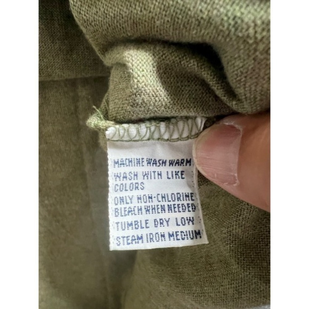 Polo Ralph Lauren Mens XXL Long Sleeve Polo Shirt Olive Green Cotton Pony Logo - Picture 5 of 8